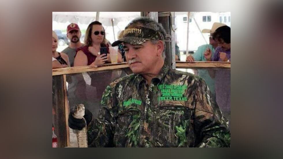 Rattlesnake handler Eugene DeLeon died on April 30 after his family said he was bitten by a...