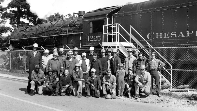 Michigan State University Railroad Club and Pere Marquette 1225 in East Lansing, October 5,...