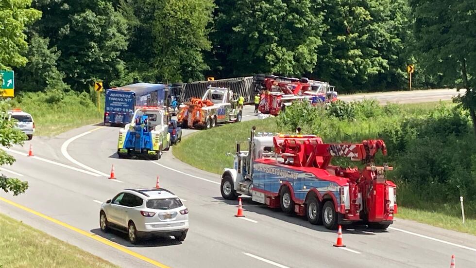 A rollover crash on July 26, 2022 closed the ramp to US-127 in Lansing.