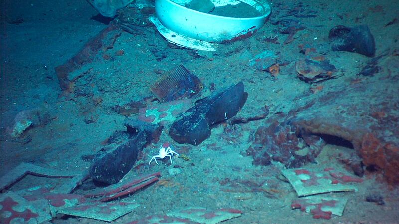 This 2004 image provided by the University of Rhode Island's Institute for Exploration and...
