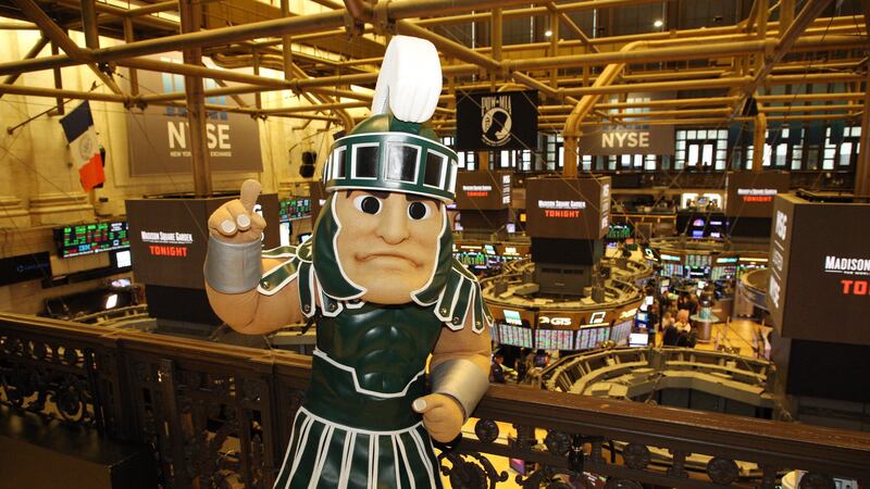 MSU’s basketball program confirmed Sparty’s visit to the NYSE on its...