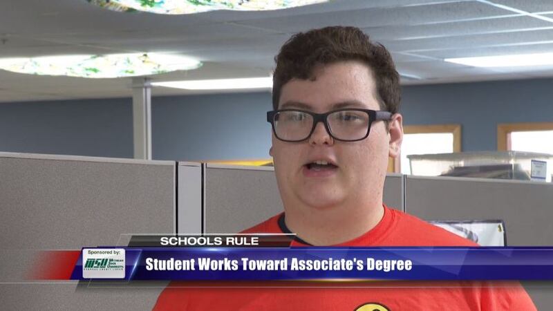 Logan Meyer just graduated high school but is almost finished with his Associate's Degree in...